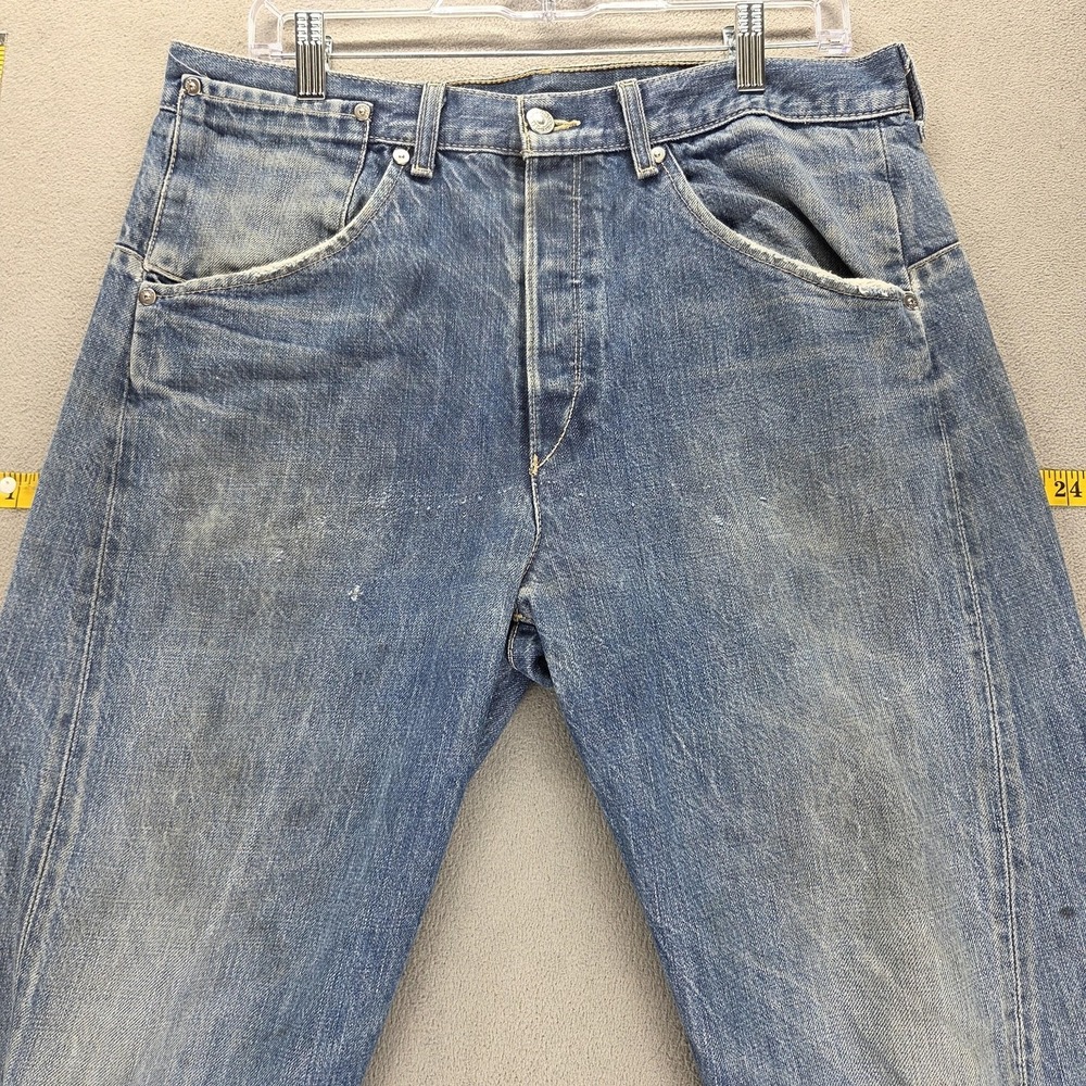 Vintage Levis Engineered Jeans Mens Blue Twisted Button Fly Fits 32x33 - Picture 13 of 16